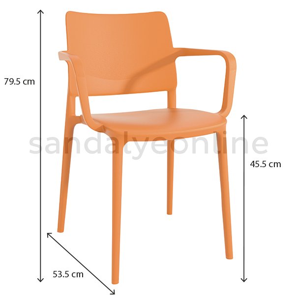 sandalye-online-joy-food-court-sandalye-turuncu-olcu