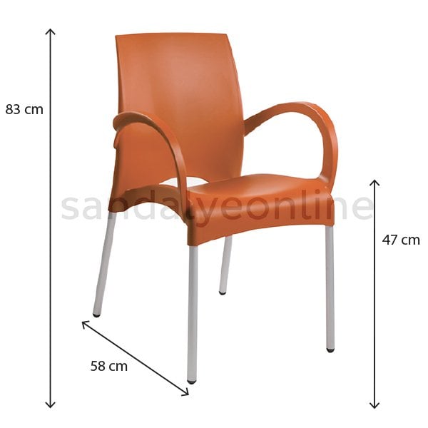 sandalye-online-vital-kolcakli-plastik-bekleme-sandalyesi-turuncu-olcu